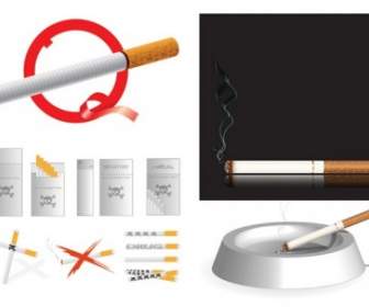 Zigarette Thema Vektor