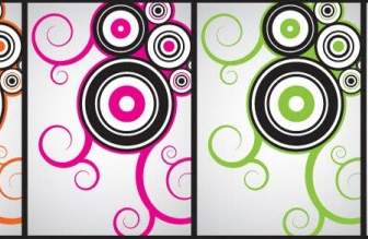 Circle And Curly Free Vector