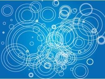 圈子藍色背景向量圖形插畫 Ai 格式