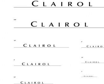 Clairol 로고 로고