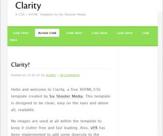 Clarity Template