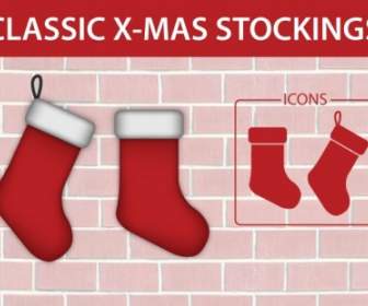Classic Christmas Stocking Icon