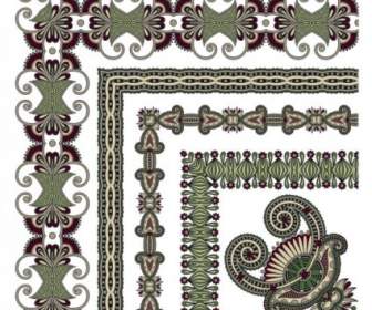 Classic Decorative Patterns Elements Vector