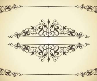 古典的なパターン枠線ベクトル