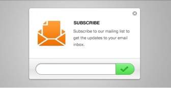 Clean Email Newsletter Subscription Form Psd