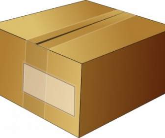 ClipArt Geschlossenen Karton Box