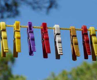 Clothespins Clothes Line Dry