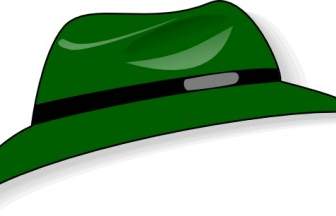 服裝綠色帽子剪貼畫