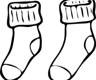 Clothing Pair Of Haning Socks Clip Art