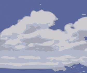 雲をクリップアートします。