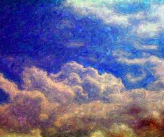 Wolken Malerei