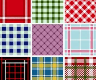 Collection Of Seamless Plaid Patterns