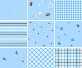 Collection Of Seamless Plaid Patterns Vector Background