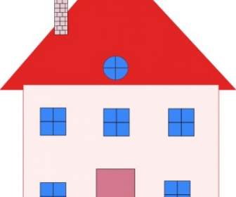 Colonial House Home Real Estate Clip Art