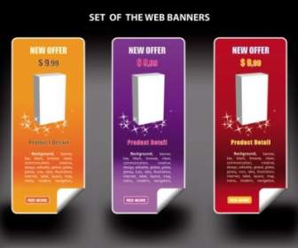 Color Banners Banner03 Vector