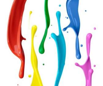 Dinamica Splash Colore Dipingere Foto Hd