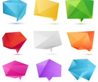 Origami Farbvektor