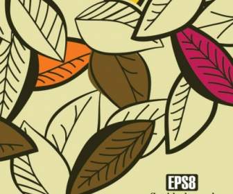 Colored Leaves Vector