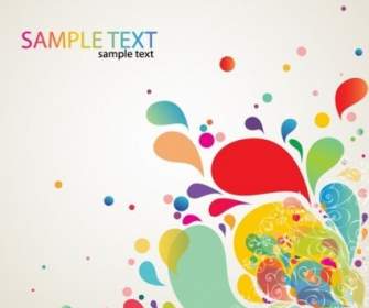 Colorful Abstract Splash Design Vector
