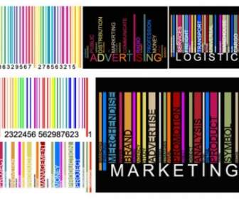 Colorful Barcode Graphics Vector
