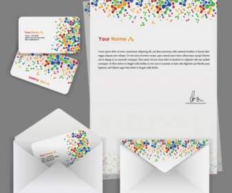 Colorful Business Template Vector