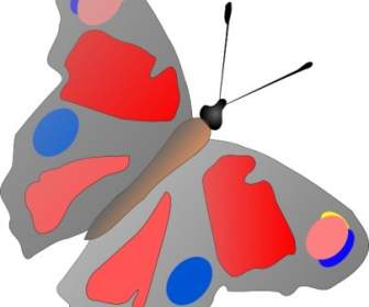 Kupu-kupu Berwarna-warni Clip Art