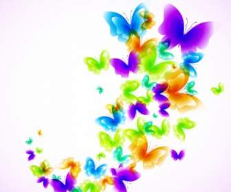 Colorful Butterfly Pattern Vector
