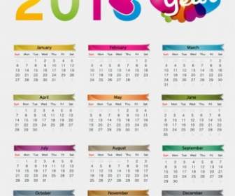 Colorful Calendar Vector Illustration