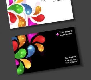 ناقلات تصميم بطاقة ملونة