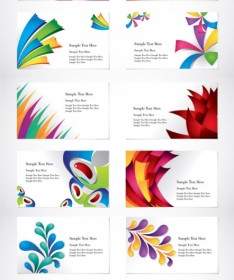 Colorful Card Template Vector