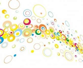 Colorful Circles Vector Background
