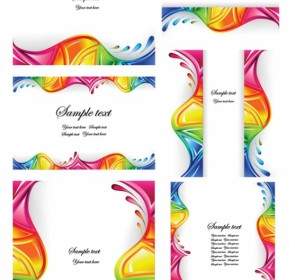 Colorful Dynamic Wave Vector Graphics
