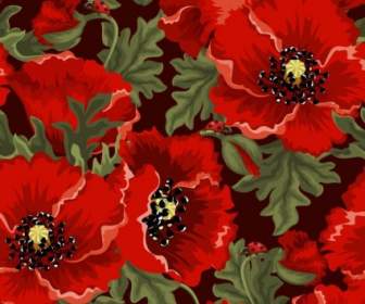 Colorful Flowers Background Vector