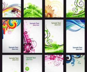 Colorful Pattern Card Vector
