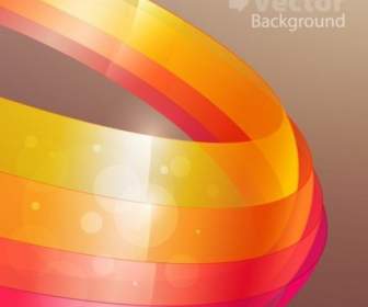 Colorful Ribbons Vector Background