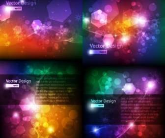 Colorful Snowflake Background Vector