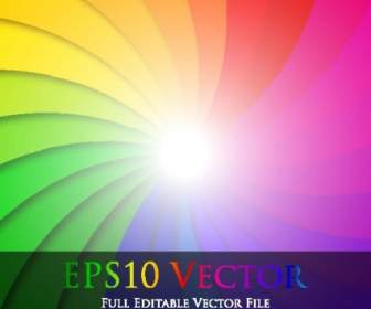 Colorful Vector Background Rotation