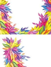 Colorful Willow Shape Vector