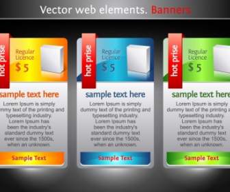 Colourful Banners Banner Vector