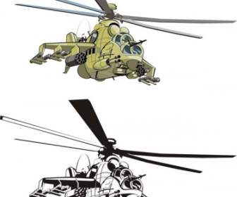 Vector De Doe De Helicópteros De Combate