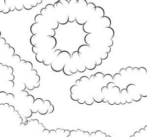만화 구름 브러쉬