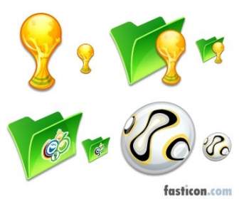 Komische Welt Cup Symbole Icons Pack