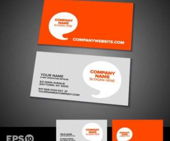 Commerciale Business Card Template Vettoriale