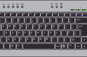 Kompakte Computer-Tastatur-ClipArt-Grafik