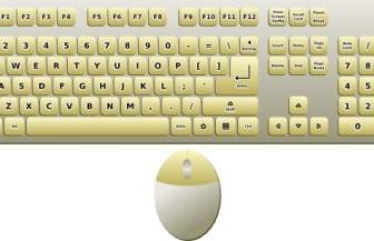 Computer Keyboard And Mouse Clip Art