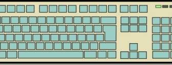 コンピューターのキーボードのクリップアート