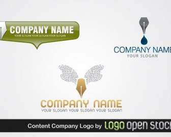 Paquete De Logotipo De Empresa De Contenidos