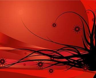 Cool Background Vector With Dynamic Female Hair