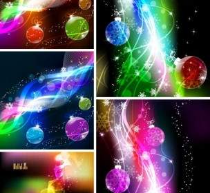 Cool Christmas Symphony Of Light Vector Background
