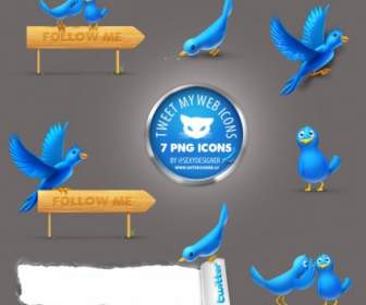 Cool Tweet Symbole Icons Pack